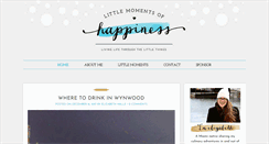 Desktop Screenshot of littlemomentsofhappiness.com