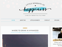 Tablet Screenshot of littlemomentsofhappiness.com